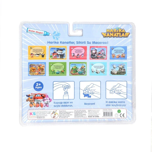 PARAPLY BK006 Gepettoys,Harika Kanatlar Sihirli Boyama Kitabı Kız Erkek Çocuk Oyuncak Eğitici Oyuncaklar - Resim 2