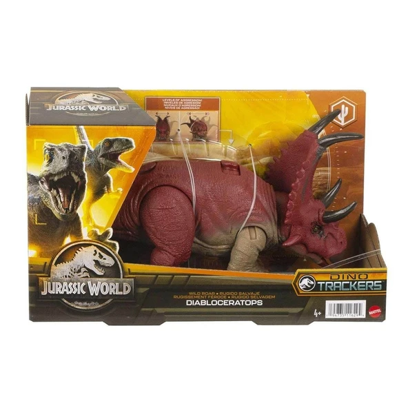PARAPLY HLP14 Jurassic World Kükreyen Dinozor Figürleri-Mattel Kız Erkek Çocuk Oyuncak Eğitici Oyuncaklar - Resim 3