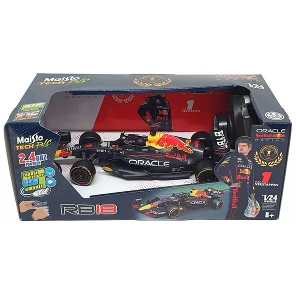 PARAPLY Maisto 1/24 F1 Red Bull RB18 RC Car 2.4GHZ Kız Erkek Çocuk Oyuncak Eğitici Oyuncaklar - Resim 2