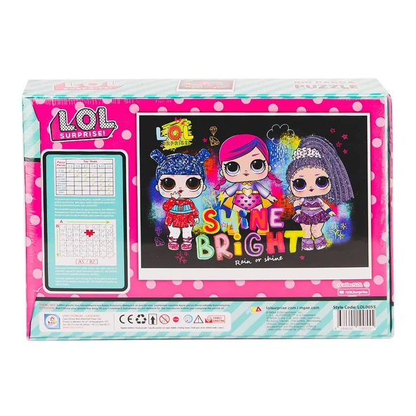 PARAPLY LOL0055 LOL 100 Parça Puzzle -Laçokids Kız Erkek Çocuk Oyuncak Eğitici Oyuncaklar - Resim 2