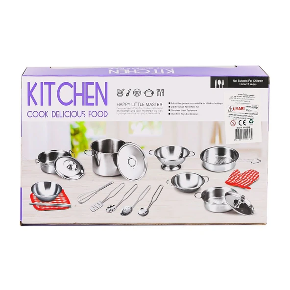 PARAPLY 666-B8 Metal Çay Seti -Toysan Oyuncak Kız Erkek Çocuk Oyuncak Eğitici Oyuncaklar - 2