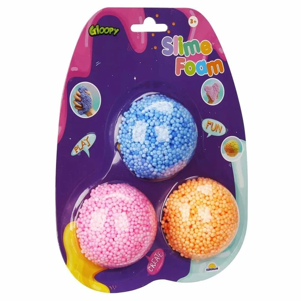 PARAPLY S00003740 SLİME KÖPÜK 3 LÜ 2,5GR KRTL -SUN Kız Erkek Çocuk Oyuncak Eğitici Oyuncaklar - Resim 2
