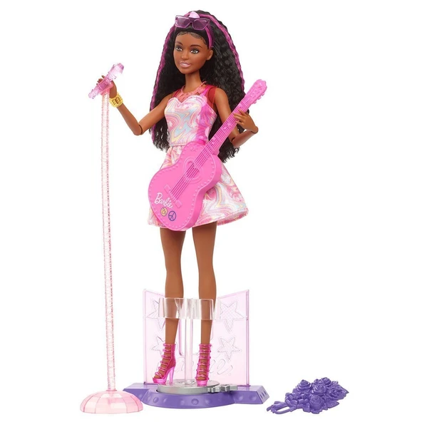 PARAPLY HRG43 Barbie 65. Yıl Deluxe Kariyer Bebekleri - Pop Yıldızı Kız Erkek Çocuk Oyuncak Eğitici Oyuncakl - Resim 2