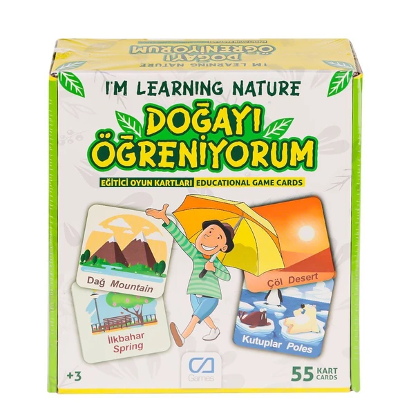 PARAPLY CAEGT-5053 Doğayı Öğreniyorum Eğitici Oyun Kartları Kız Erkek Çocuk Oyuncak Eğitici Oyuncaklar ürün görseli