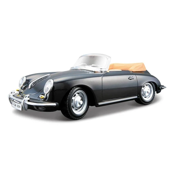 PARAPLY 1022078 1:24 Porsche 356B Cabriolet 1961 Araba Kız Erkek Çocuk Oyuncak Eğitici Oyuncaklar - Resim 2
