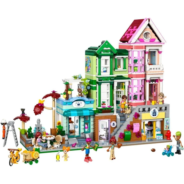 PARAPLY 42670 Lego Friends Heartlake Apartman ve Mağazalar 2040 parça +12 yaş Kız Erkek Çocuk Oyuncak Eğitic - Resim 2