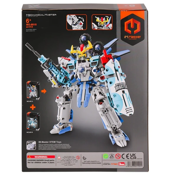 PARAPLY 6815 IMM Mekanik Master Blokları Robot Asker 641 Parça Kız Erkek Çocuk Oyuncak Eğitici Oyuncaklar - Resim 2