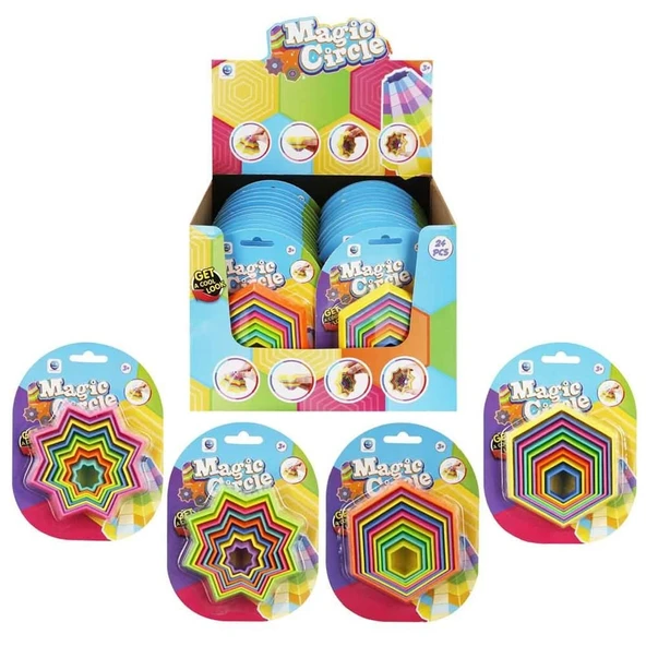 PARAPLY OYUN RENKLİ DAİRE ŞEKİLLİ 4R.2A -SUN Kız Erkek Çocuk Oyuncak Eğitici Oyuncaklar ürün görseli