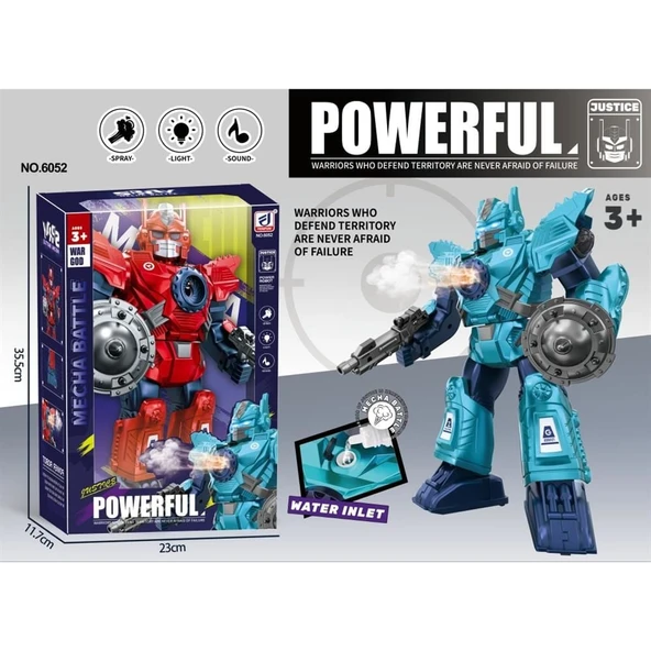 PARAPLY DF-605 IŞIKLI MÜZİKLİ BUHAR ATAN ROBOT -VRD Kız Erkek Çocuk Oyuncak Eğitici Oyuncaklar ürün görseli