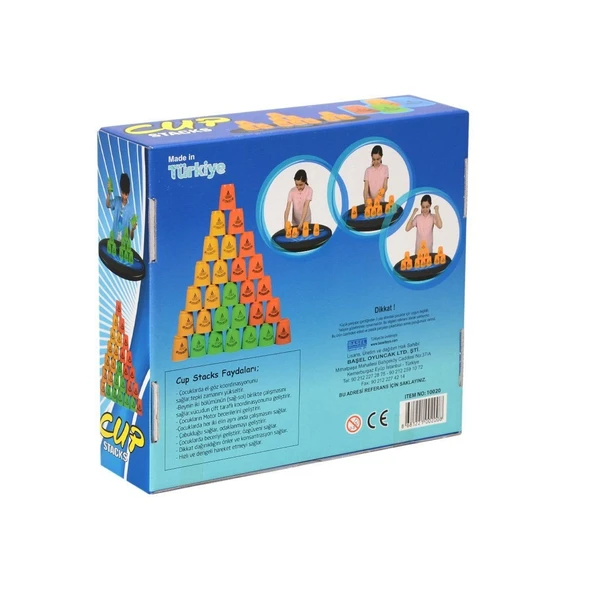 PARAPLY 10020 Başel, Cup Stacks Bardak Oyunu Kız Erkek Çocuk Oyuncak Eğitici Oyuncaklar - 2