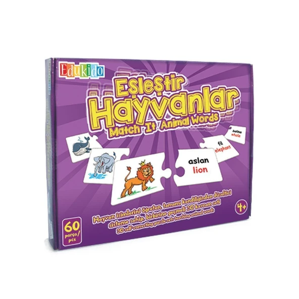 PARAPLY EDU-1009 Chiva, Eşleştir Hayvanlar Kız Erkek Çocuk Oyuncak Eğitici Oyuncaklar ürün görseli