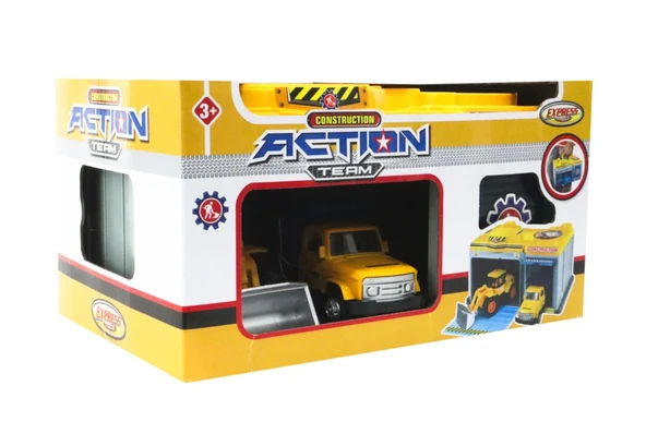 PARAPLY Express Wheels Metal Aralçı Çantalı İnşaat Araçları Seti Kız Erkek Çocuk Oyuncak Eğitici Oyuncaklar - Resim 2