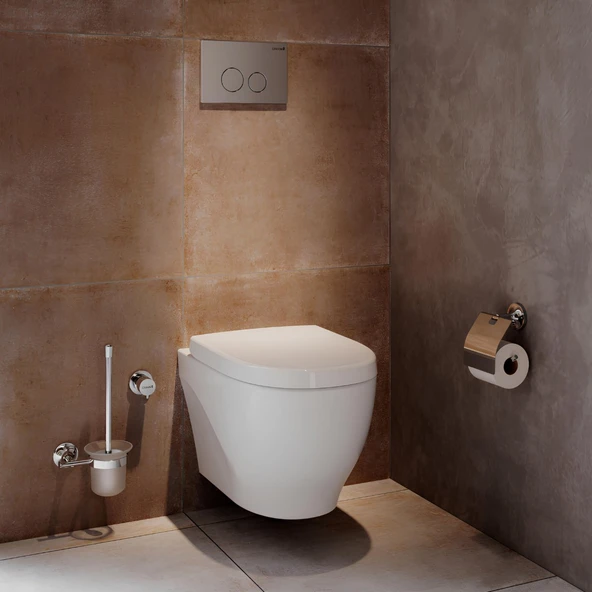 Creavit Mare Beyaz Kanalsız Asma Klozet MA321, Creavit Mare Pera Duroplast Yavaş Kapak