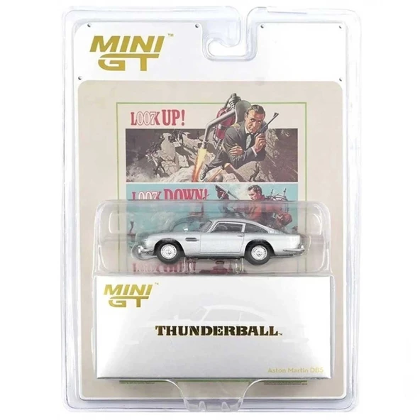 PARAPLY Mini GT 1/64 Aston Martin DB5 James Bond “Thunderball” Blister Paket Kız Erkek Çocuk Oyuncak Eğitici ürün görseli 1
