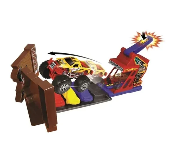 PARAPLY Express Wheels Die Cast Metal Araçlı Fırlatma Rampası Kız Erkek Çocuk Oyuncak Eğitici Oyuncaklar - Resim 3