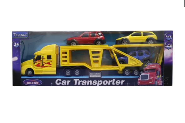 PARAPLY Araç Taşıyıcı Plastik Sarı Tır Kız Erkek Çocuk Oyuncak Eğitici Oyuncaklar ürün görseli