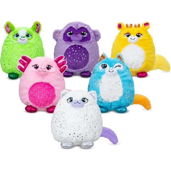 PARAPLY Misfittens Gemstone Sürpriz Paket Peluş Kız Erkek Çocuk Oyuncak Eğitici Oyuncaklar - Resim 3