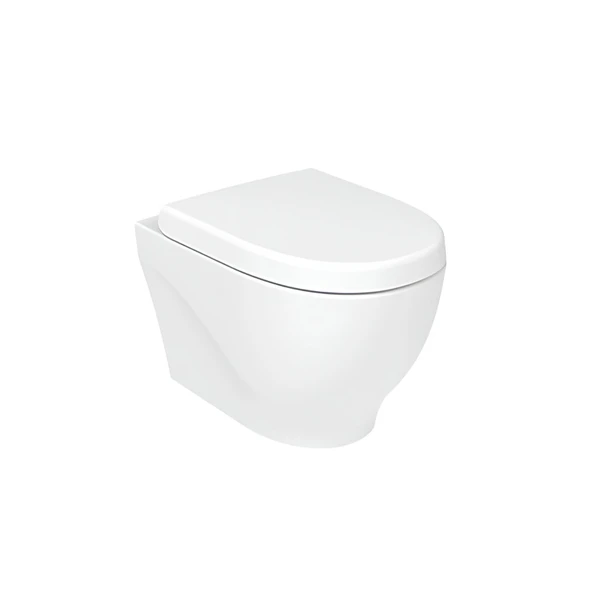 Creavit Mare Beyaz Kanalsız Asma Klozet MA321, Creavit Mare Pera Duroplast Yavaş Kapak - 7