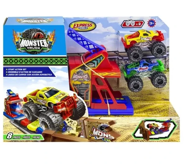 PARAPLY Express Wheels Die Cast Metal Araçlı Fırlatma Rampası Kız Erkek Çocuk Oyuncak Eğitici Oyuncaklar ürün görseli