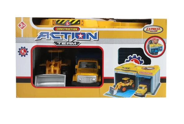 PARAPLY Express Wheels Metal Aralçı Çantalı İnşaat Araçları Seti Kız Erkek Çocuk Oyuncak Eğitici Oyuncaklar ürün görseli