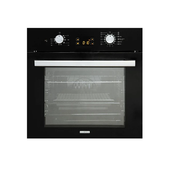 LUXELL 2'Lİ OPALL SİYAH CAM ANKASTRE SET (OCAK-FIRIN) - 3