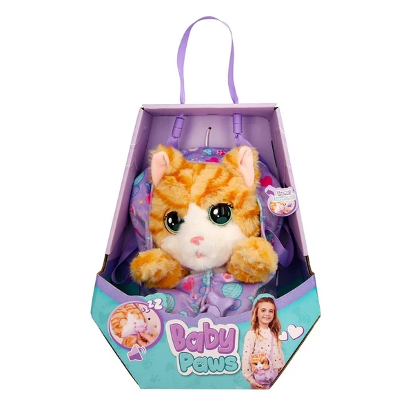 PARAPLY BAW05000 Baby Paws Sesli Kedi 20cm Peluş Kız Erkek Çocuk Oyuncak Eğitici Oyuncaklar ürün görseli