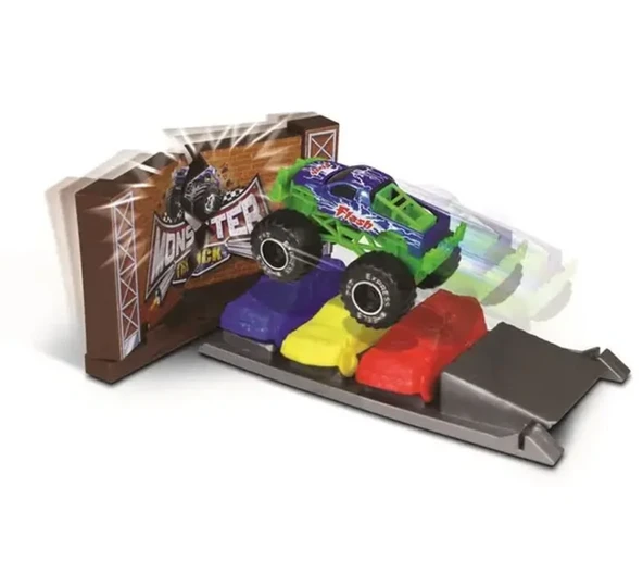 PARAPLY Express Wheels Die Cast Metal Araçlı Fırlatma Rampası Kız Erkek Çocuk Oyuncak Eğitici Oyuncaklar - Resim 2