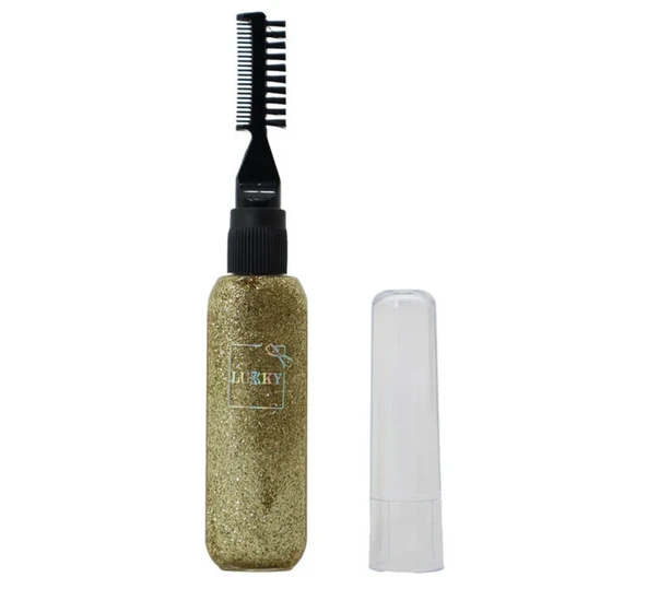 PARAPLY Lukky Saç Maskarası Simli Altın Kız Erkek Çocuk Oyuncak Eğitici Oyuncaklar - Resim 2