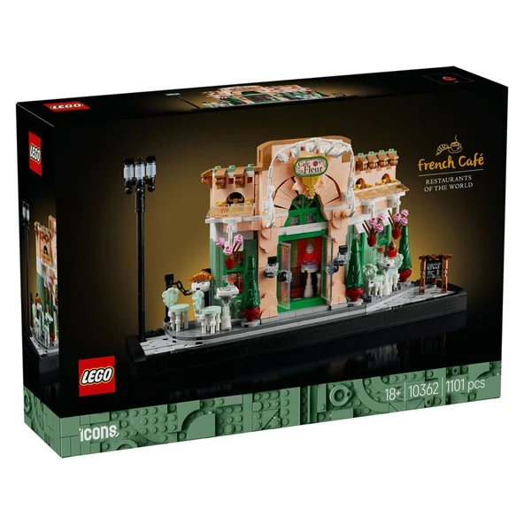PARAPLY 10362 Lego icons - French Cafe 1101 parça +18 yaş Kız Erkek Çocuk Oyuncak Eğitici Oyuncaklar ürün görseli