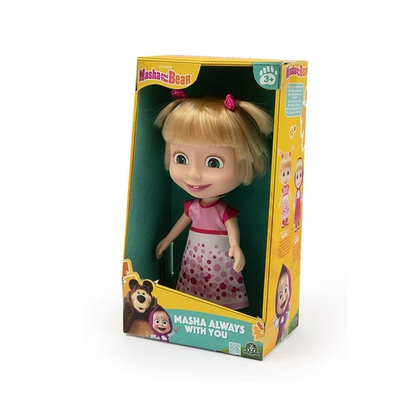 PARAPLY MHA41000 Maşa ve Koca Ayı - 23cm Masha Doğum Günü Bebeği Kız Erkek Çocuk Oyuncak Eğitici Oyuncaklar - Resim 2