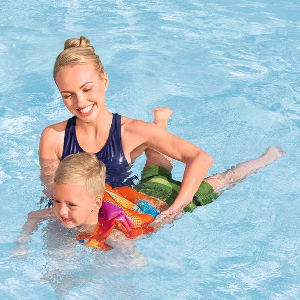 PARAPLY Turuncu Can Yeleği - BW32272 Kız Erkek Çocuk Oyuncak Eğitici Oyuncaklar - Resim 3