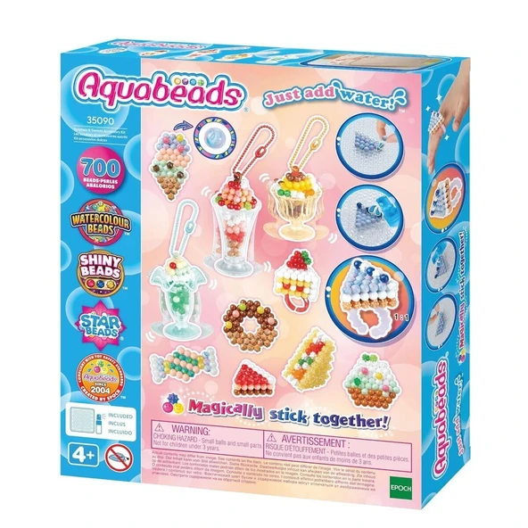 PARAPLY 35090 AquaBeads Dondurma ve Tatlı Aksesuar Kiti - 700 parça +4 yaş Kız Erkek Çocuk Oyuncak Eğitici O ürün görseli