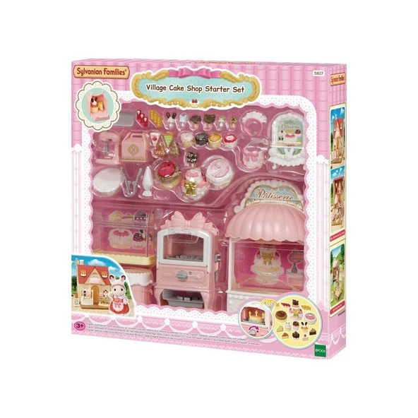 PARAPLY 5807 Sylvanian Families Kasaba Pasta Dükkanı Oyun Seti +3 yaş Kız Erkek Çocuk Oyuncak Eğitici Oyunca ürün görseli