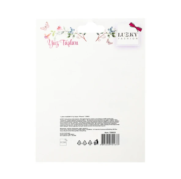 PARAPLY Lukky Phononix Göz ve Kaş Yüz Taşı Kız Erkek Çocuk Oyuncak Eğitici Oyuncaklar - Resim 2