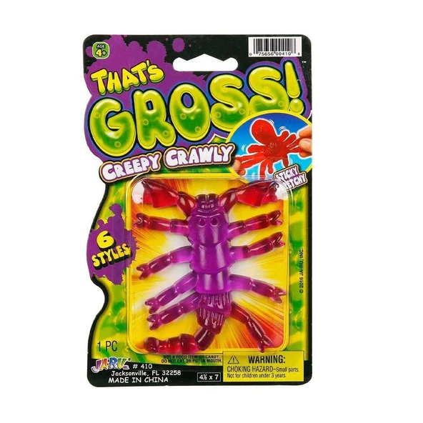 PARAPLY 0410 Streç Gross Creepy Crawly Esnek Böcekler -Sunman Kız Erkek Çocuk Oyuncak Eğitici Oyuncaklar - Resim 2
