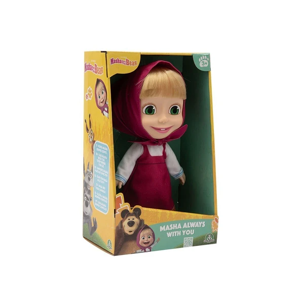 PARAPLY MHA41000 Maşa ve Koca Ayı - 23cm Masha Doğum Günü Bebeği Kız Erkek Çocuk Oyuncak Eğitici Oyuncaklar ürün görseli