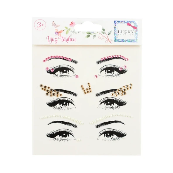 PARAPLY Lukky Phononix Göz ve Kaş Yüz Taşı Kız Erkek Çocuk Oyuncak Eğitici Oyuncaklar ürün görseli