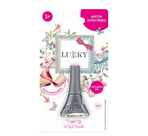 PARAPLY Lukky Soyulabilir Oje - Simli Metalik Gri Kız Erkek Çocuk Oyuncak Eğitici Oyuncaklar ürün görseli