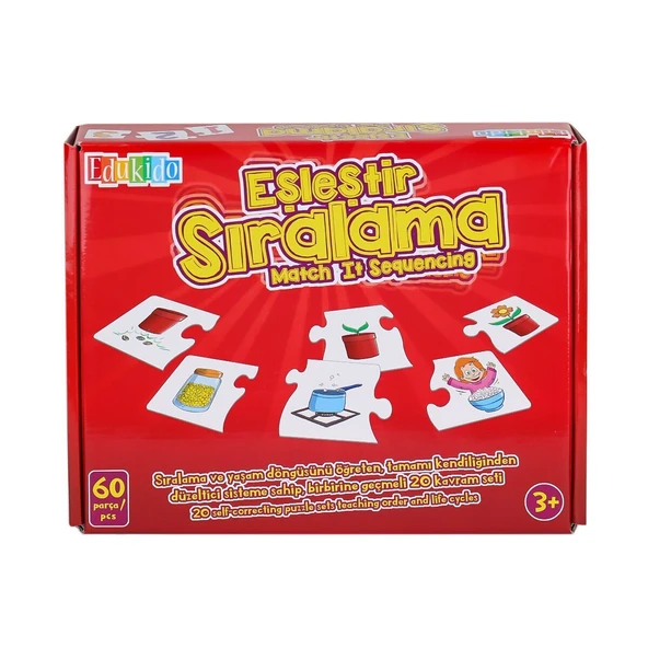 PARAPLY EDU-1013 Eşleştir Sıralama -Chiva Kız Erkek Çocuk Oyuncak Eğitici Oyuncaklar ürün görseli 1