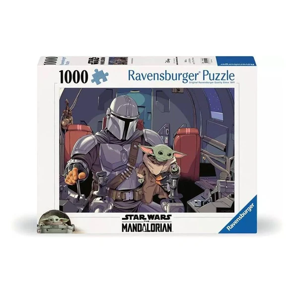 PARAPLY 120005124 Star Wars:The Mandalorian 1000 parça Ravensburger Puzzle Kız Erkek Çocuk Oyuncak Eğitici O ürün görseli 1
