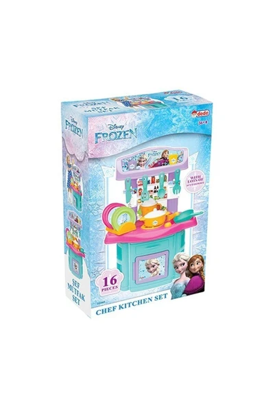 Dede Frozen Karlar Ülkesi Şef Mutfak - Elsa Anna Oyuncak Mutfak Seti 5650 ürün görseli
