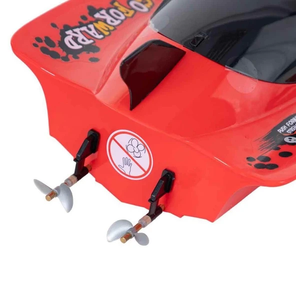 PARAPLY Motorlu USB Şarjlı Uzaktan Kumandalı Yarış Teknesi 74cm Kız Erkek Çocuk Oyuncak Eğitici Oyuncaklar - Resim 3