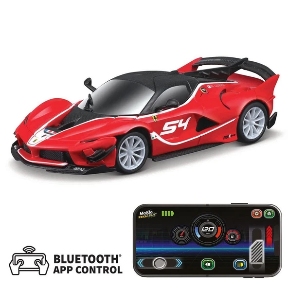 PARAPLY Maisto 1:41 APP Control Kumandalı Metal Araba Ferrari FXX K EVO Kız Erkek Çocuk Oyuncak Eğitici Oyun ürün görseli