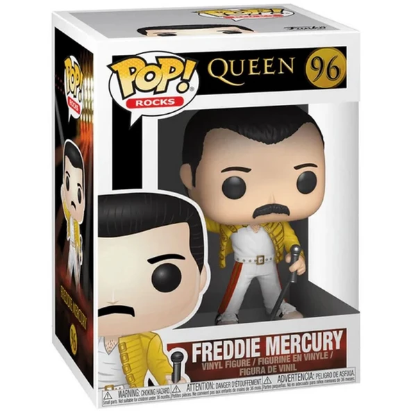 PARAPLY Funko POP Rocks: Queen - Freddie Mercury Wembley 1986 Kız Erkek Çocuk Oyuncak Eğitici Oyuncaklar - Resim 2