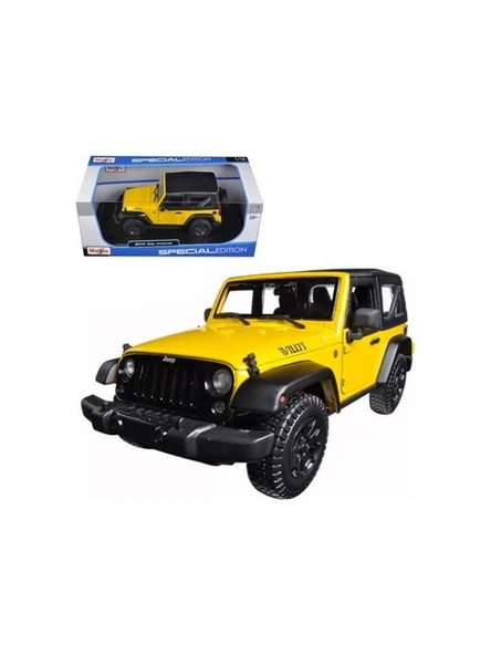 PARAPLY MAIS 31676 Maisto 2014 Jeep Wrangler 1:18 Special Edition Model Araba Kız Erkek Çocuk Oyuncak Eğitic ürün görseli