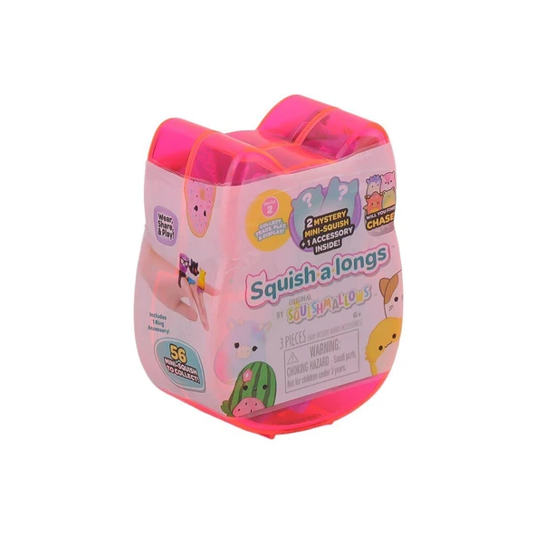 PARAPLY AL0001 Squish a longs 2 Figür + Yüzük Sürpriz Paket Seri 2 Kız Erkek Çocuk Oyuncak Eğitici Oyuncakla - 2
