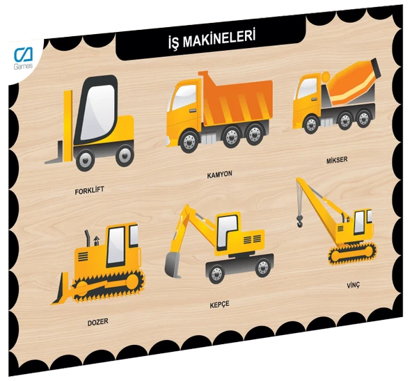 PARAPLY CAAHS-3209 CA GAMES AHŞAP İŞ MAKİNELERİ BUL-TAK Kız Erkek Çocuk Oyuncak Eğitici Oyuncaklar ürün görseli