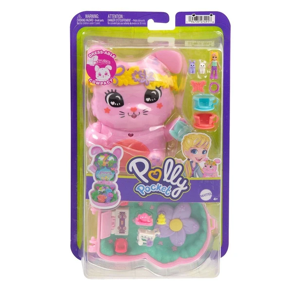 PARAPLY JCR40 Polly Pocket Tavşancığın Çay Partisi Mikro Oyun Seti Kız Erkek Çocuk Oyuncak Eğitici Oyuncakla