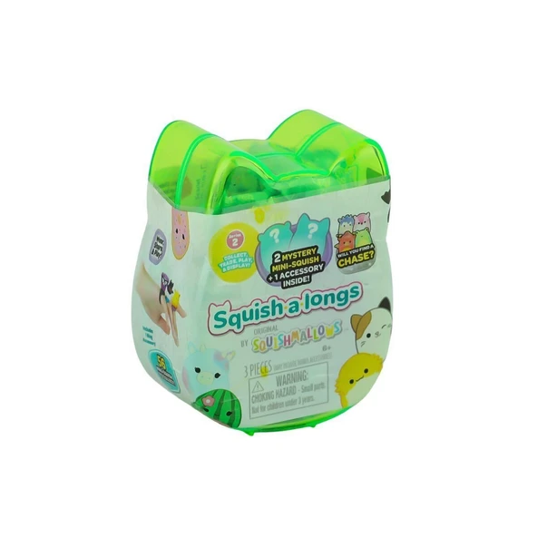PARAPLY AL0001 Squish a longs 2 Figür + Yüzük Sürpriz Paket Seri 2 Kız Erkek Çocuk Oyuncak Eğitici Oyuncakla - 1