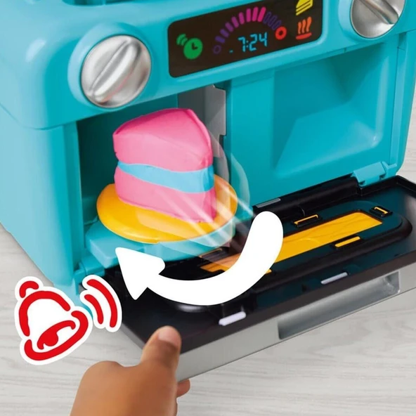 PARAPLY G0497 Play-Doh Süper Dilimli Kek Oyun Seti +3 yaş Kız Erkek Çocuk Oyuncak Eğitici Oyuncaklar - Resim 3